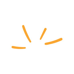 hand drawn doodle elements motion effect lines For a lovely party decoration for children.