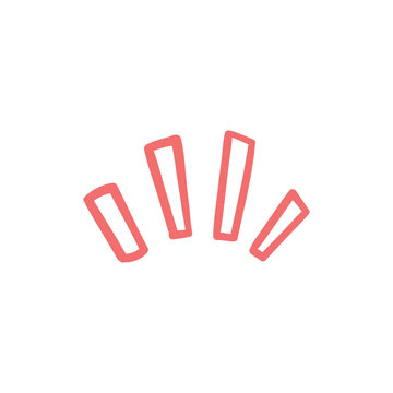 hand drawn doodle elements motion effect lines For a lovely party decoration for children.