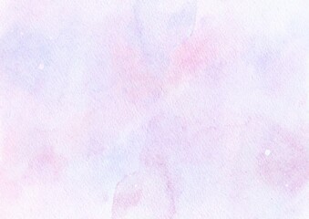 Abstract violet or purple colorful painted watercolor paper background texture, pastel watercolor design with digital painted for template