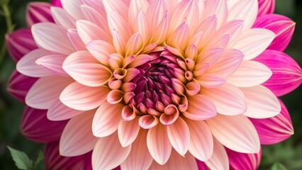 An Image Of A Remarkably Captivating And Detailed Flower With A Pink Center