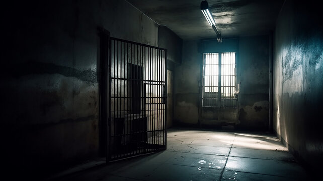 刑務所の牢屋・逮捕・投獄・独房のイメージ（Generative AI）
