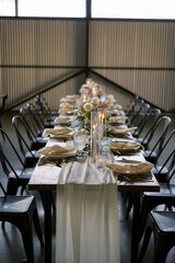 wedding reception table