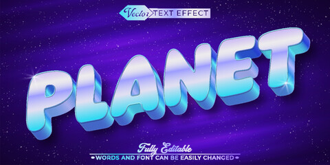 Cartoon Planet Editable Text Effect Template