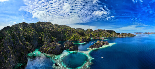 Coron is the third-largest island in the Calamian Islands in northern Palawan in the Philippines.