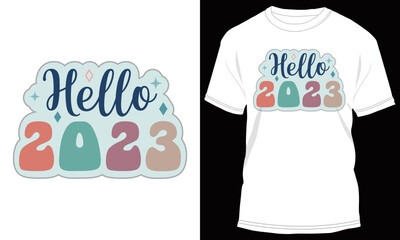 Happy New Year 2023 T-shirt Design