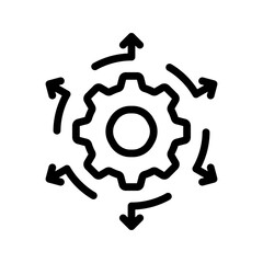 Process icon. sign for mobile concept and web design. vector illustration