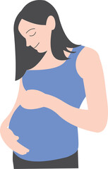 Fototapeta premium The women pregnancy love baby 2023052609