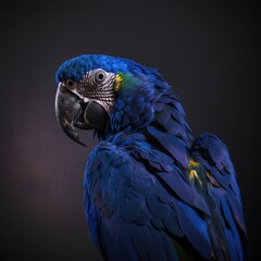 blue giant macaw , brazilian blue macaw, generative ai