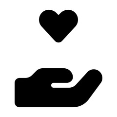 Hand Ask Heart Icon