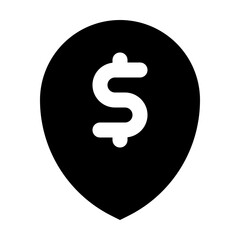 Dollar Location Icon