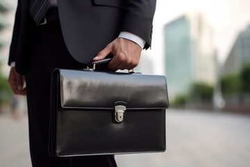 Man's Hand Carrying a Briefcase