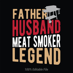 Obraz premium bbq grill t shirt design