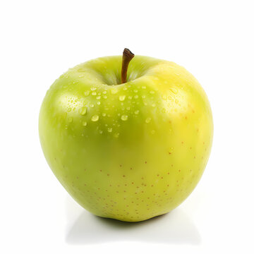 A Fresh Apples On White Background Illustration