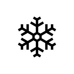 snowflakes icon with black color