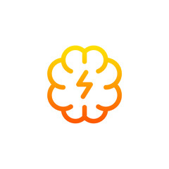 brainstorm icon with black color