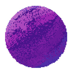 Pixel Purple Planet 
