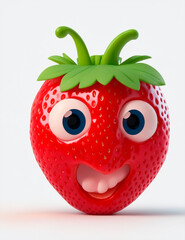 3D Strawberry Character