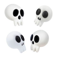 3d scary ghost skull face © Abubakar