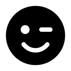 Obraz premium Emoji Blink Icon