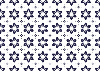 geometric and flower shape ethnic fabric seamless pattern for cloth carpet wallpaper background wrapping etc.