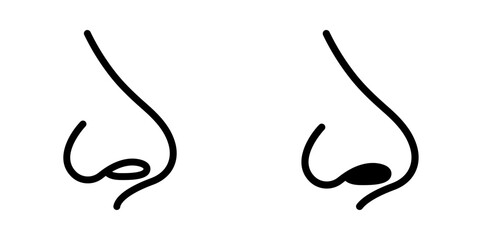 Nose icon. sign for mobile concept and web design. vector illustration