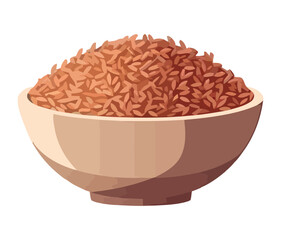Organic rice illustration vector