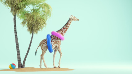 Giraffe concept travel