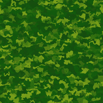 green camouflage uniform