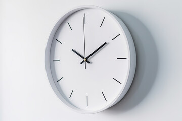 Time Management Essential: Clock on the Wall Keeping Track of Every Second, time is 22:10