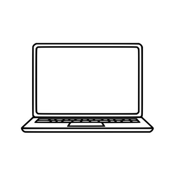 Laptop vector illustration isolated on transparent background