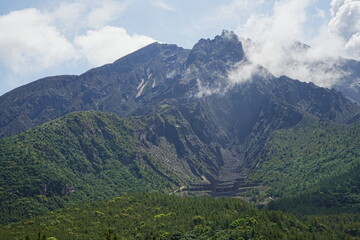 Peak of Sakurajima Volcano Mountain in Kagoshima, Japan - 日本 鹿児島 桜島 山頂