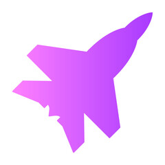 fighter plane Gradient icon