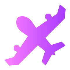 Fototapeta premium military airplane Gradient icon