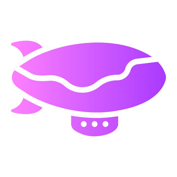 balloon palne Gradient icon