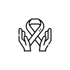 charity icon vector graphic with colors