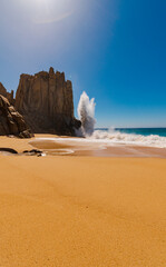 Breaking waves in the pacific