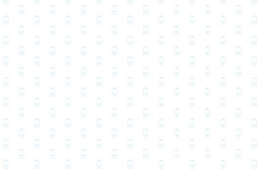 Digital png outline of blue shapes repeated on transparent background