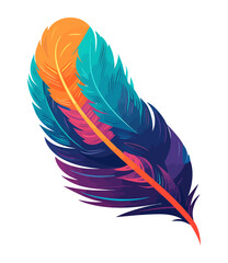 colored feather decoration
