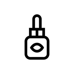 eye drops icon vector graphic with colors