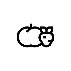 fructose icon vector graphic with colors