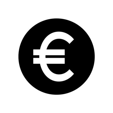 euro currency symbol on transparent background