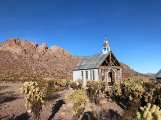 chapel in the desert mountains