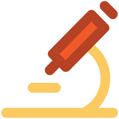 Lab research, icon design of microscope 