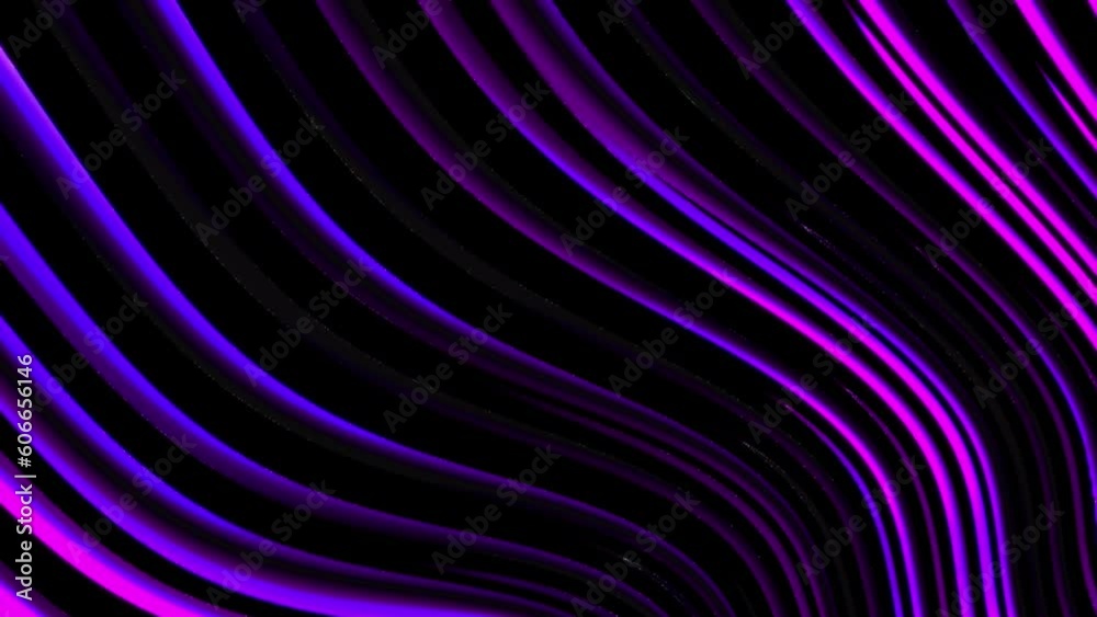 Sticker abstract glowing violet wave line flowing. modern simple background