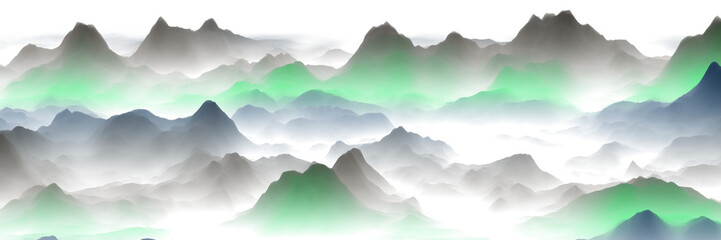 landscape with mountains