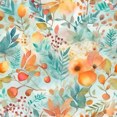 Vintage Silk Embroidery Floral Textile Digital Paper, 