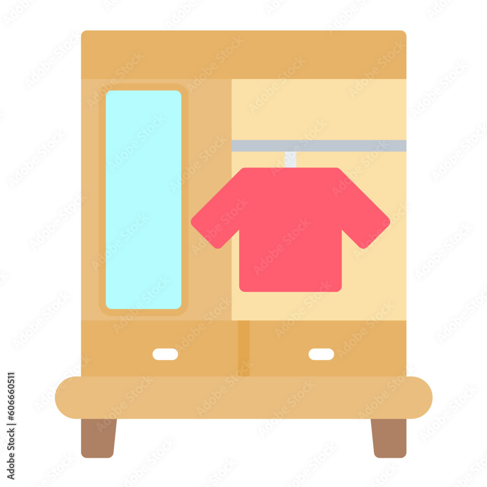 Poster Wardrobe Flat Icon