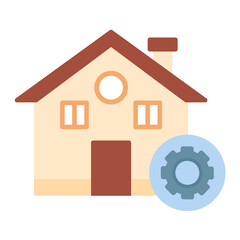 House Construction Flat Icon