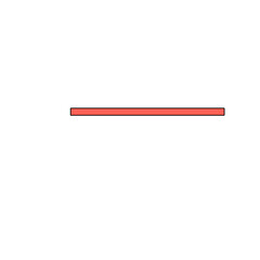 One Straight Red Line Illustration 