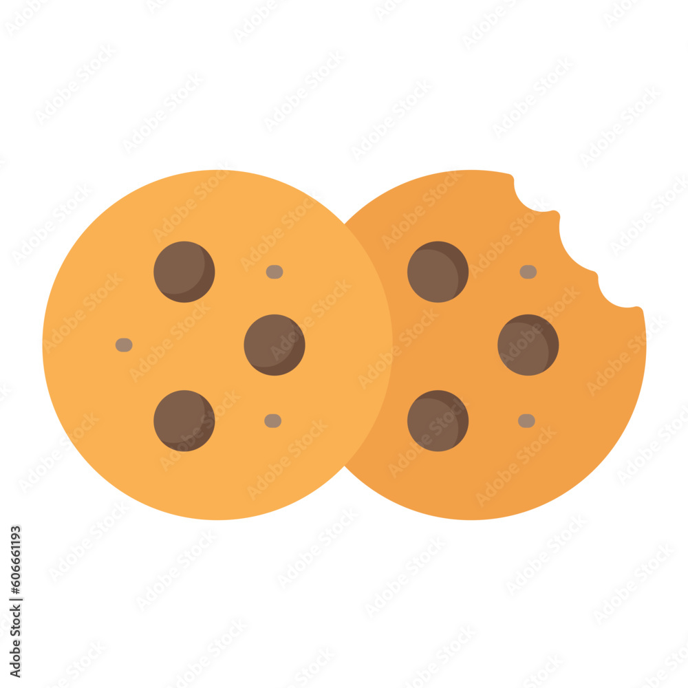 Canvas Prints Cookie Flat Icon